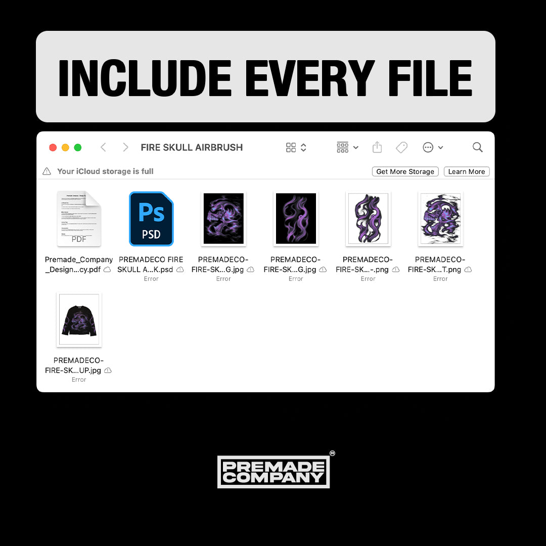 Fire Skull - PREMADE