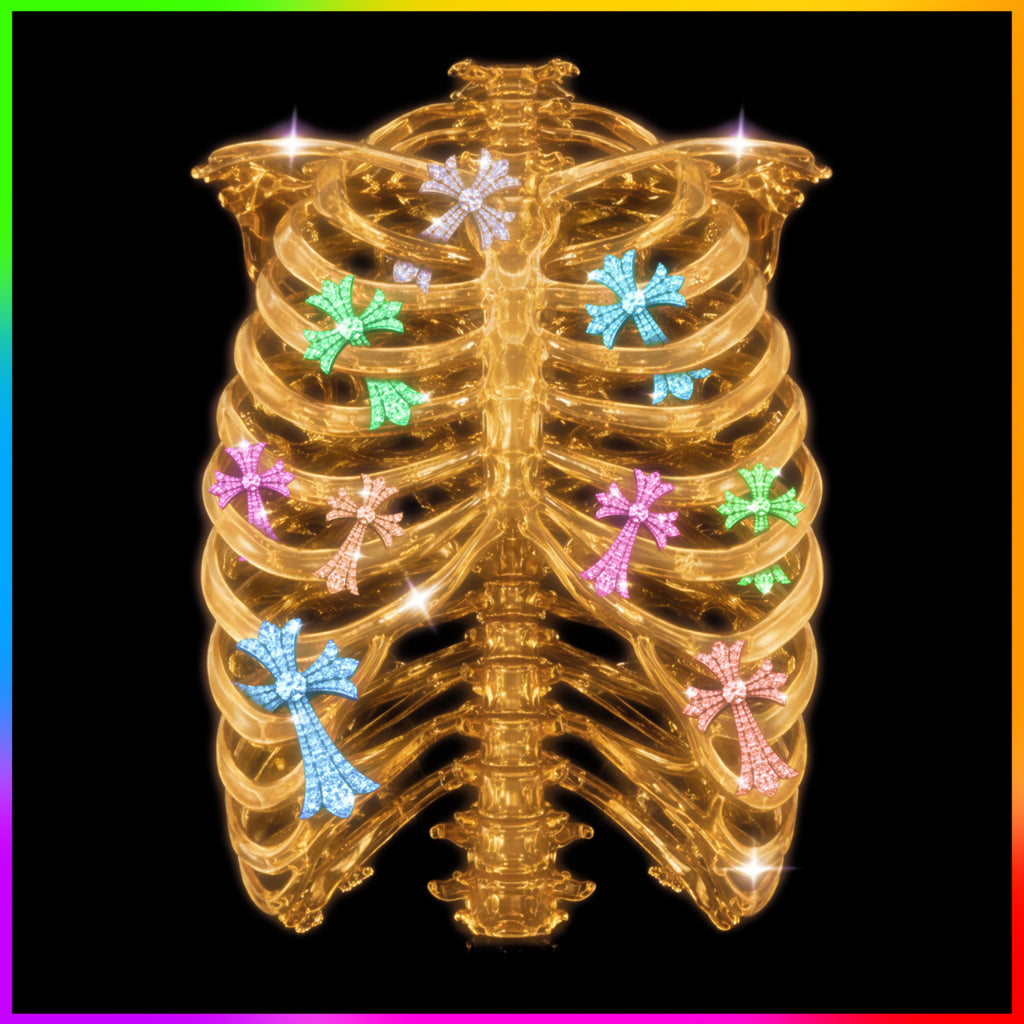 DIAMOND CROSS RIBCAGE - PREMADE