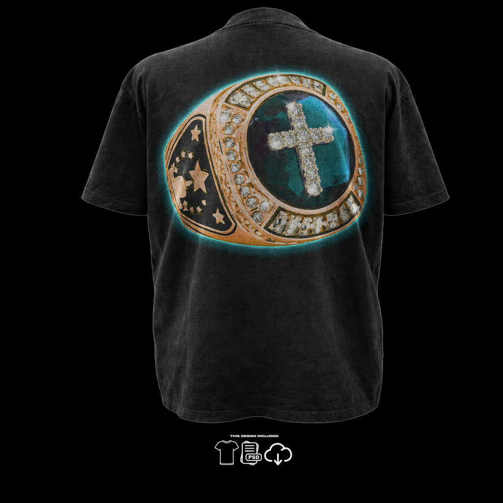 CHAMPION RING CROSS - PREMADE