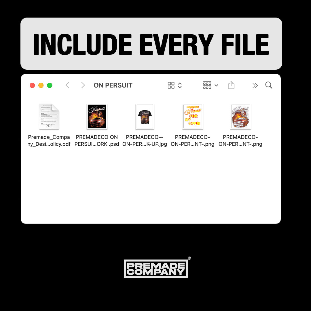ON PERSUIT  - PREMADE