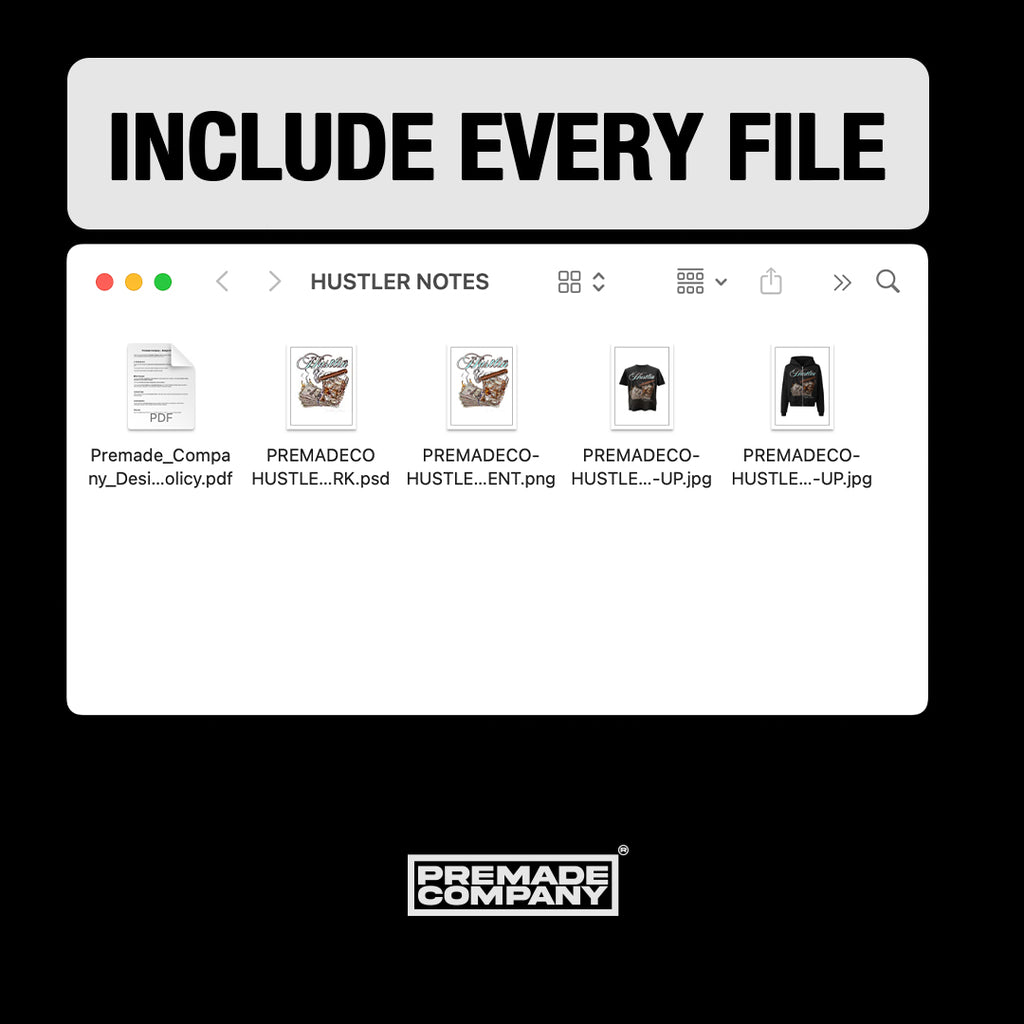 HUSTLER NOTES - PREMADE
