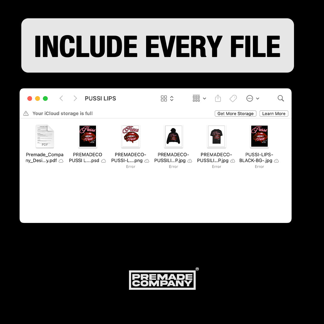 PUSSI LIPS  - PREMADE