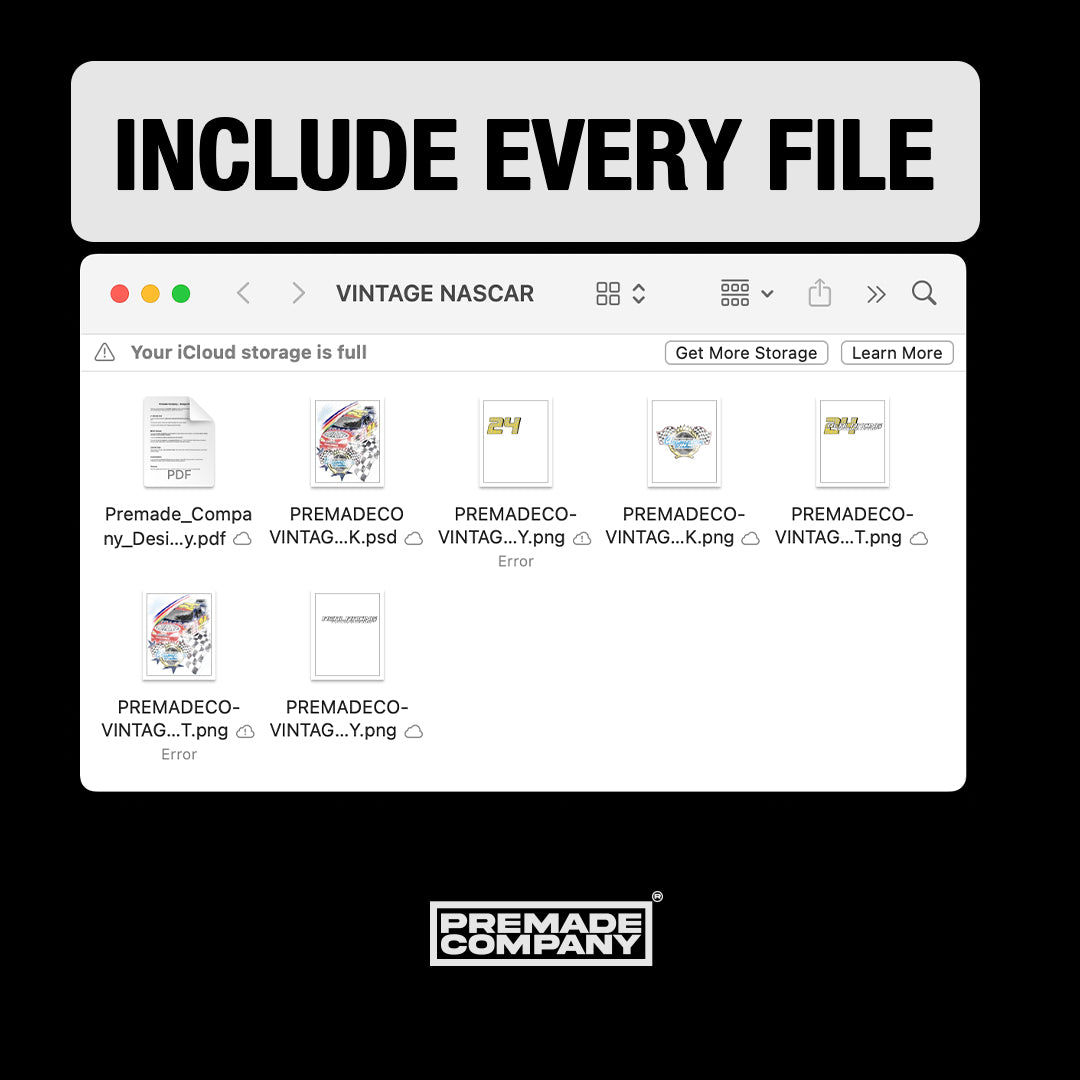 VINTAGE NASCAR - PREMADE