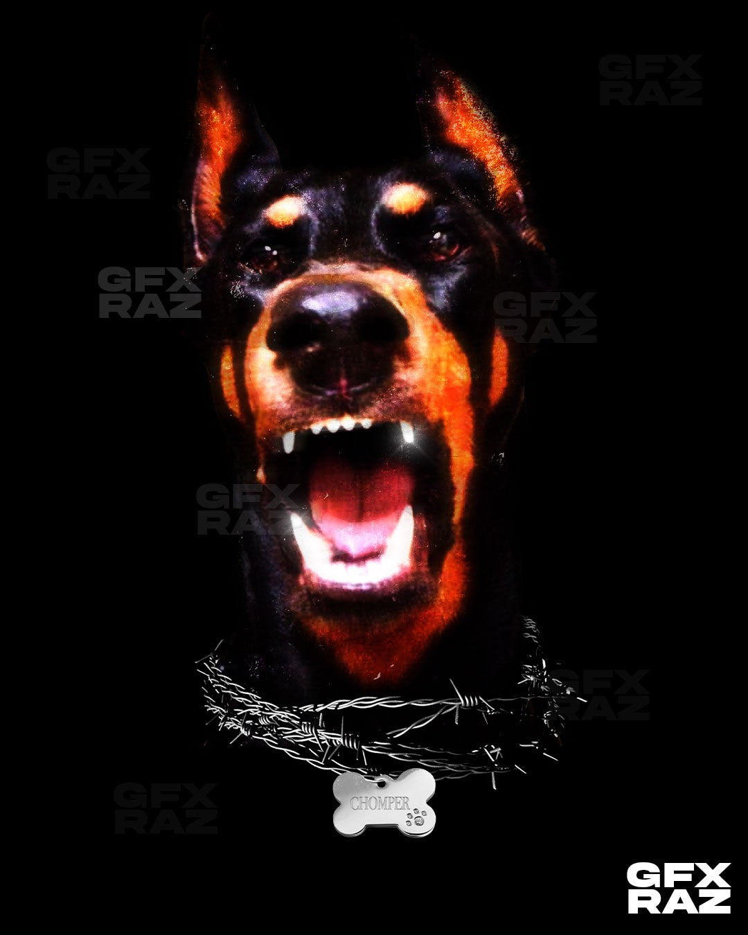 CHOMPER GRAPHIC - PREMADE DESIGN