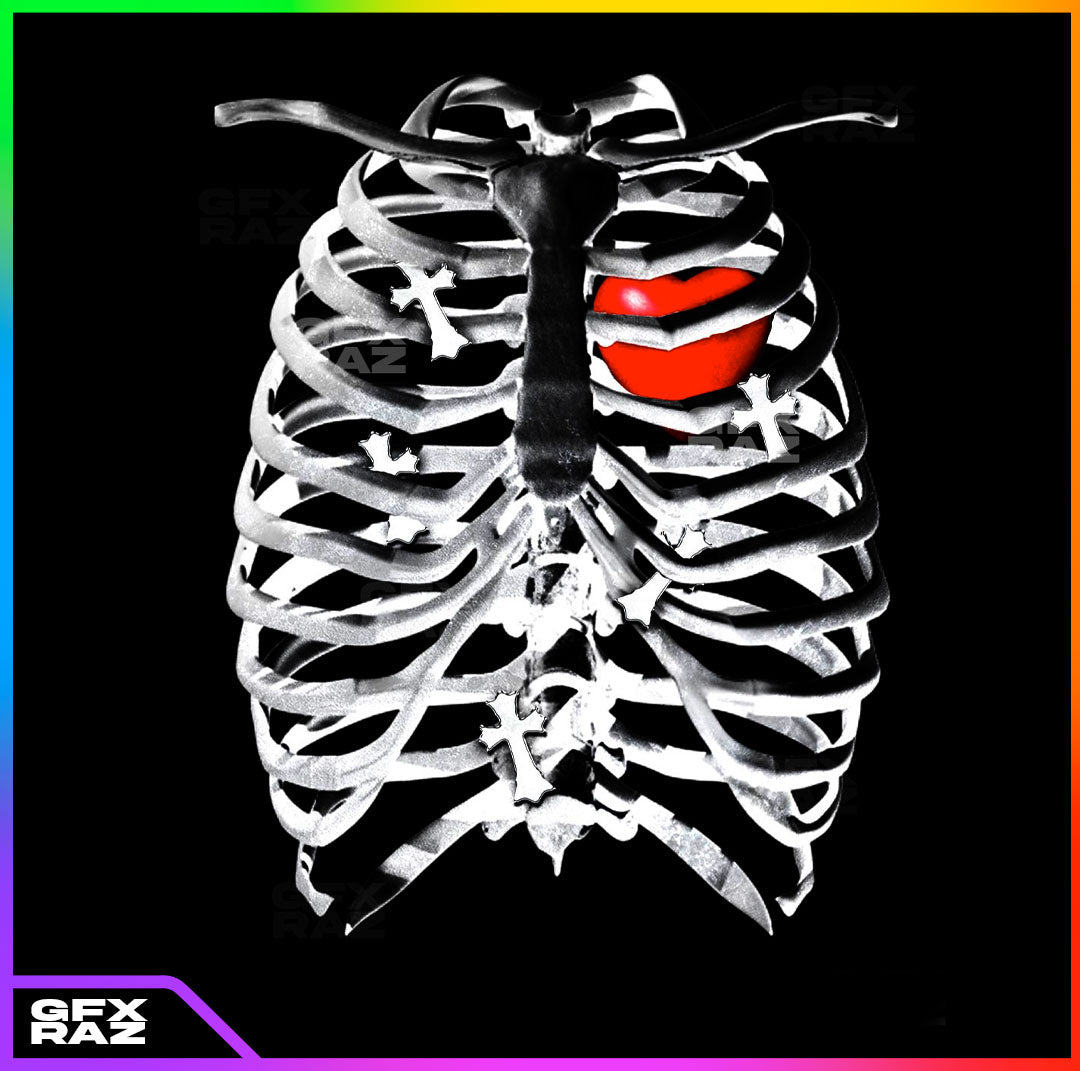 CHROMEHEART RIBCAGE - PREMADE DESIGN