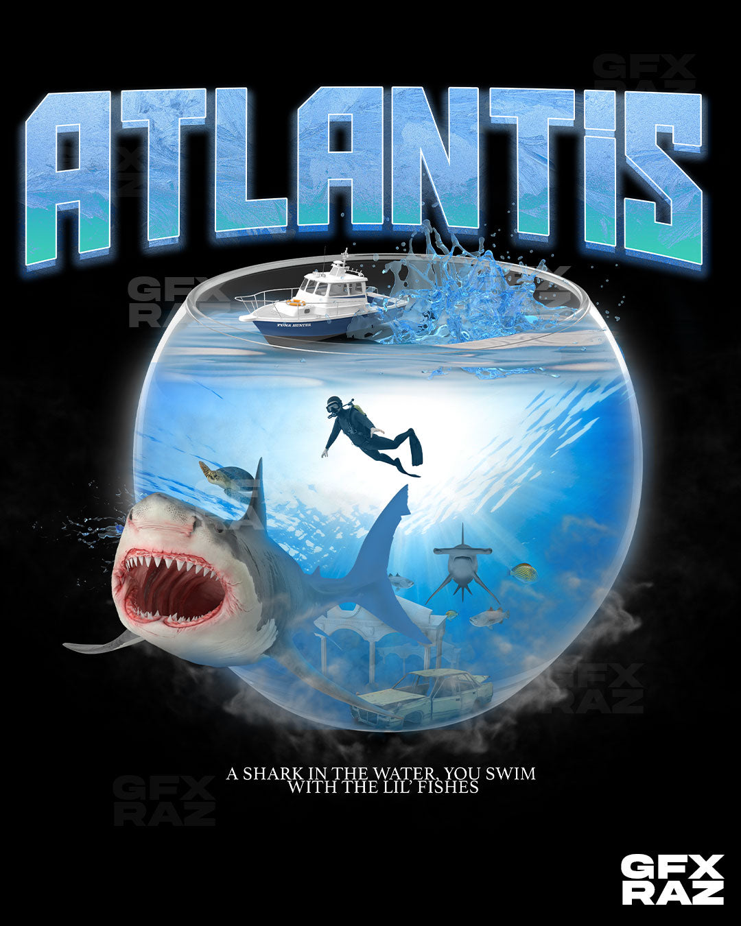 SHARK IN THE WATER - PREMADE