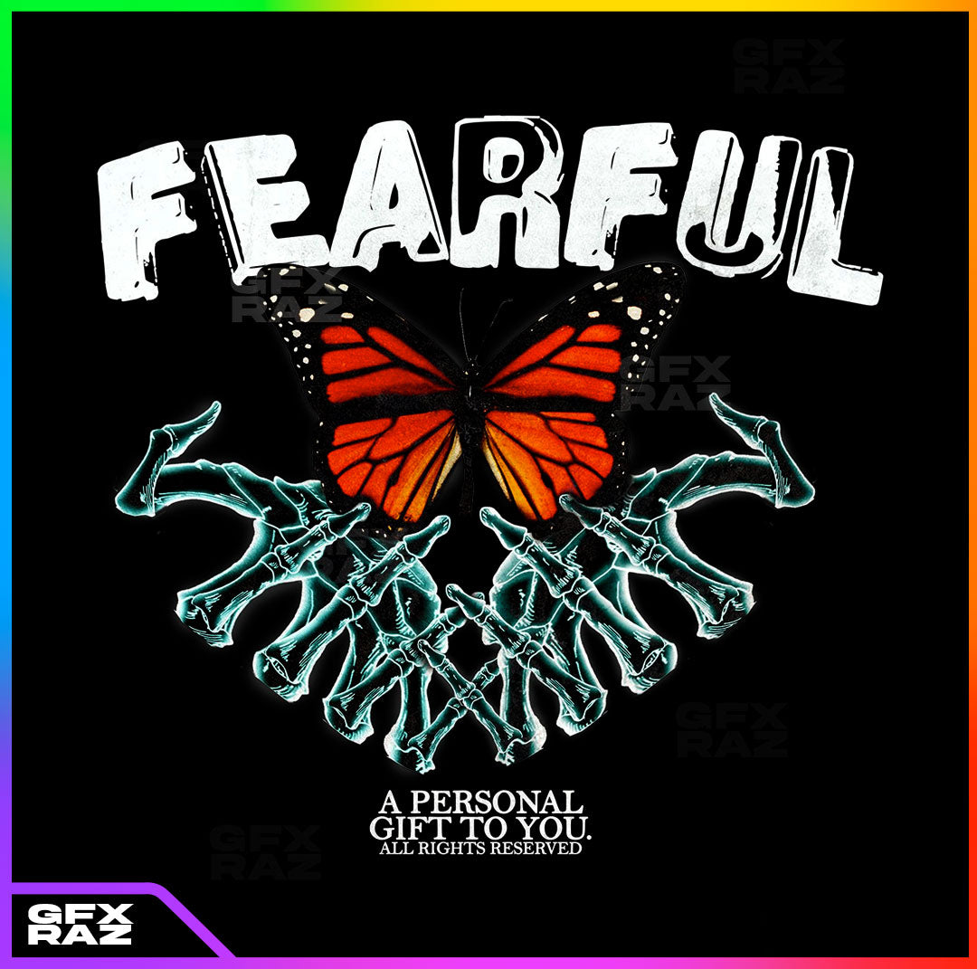 FEARFUL BUTTERFLY - PREMADE DESIGN