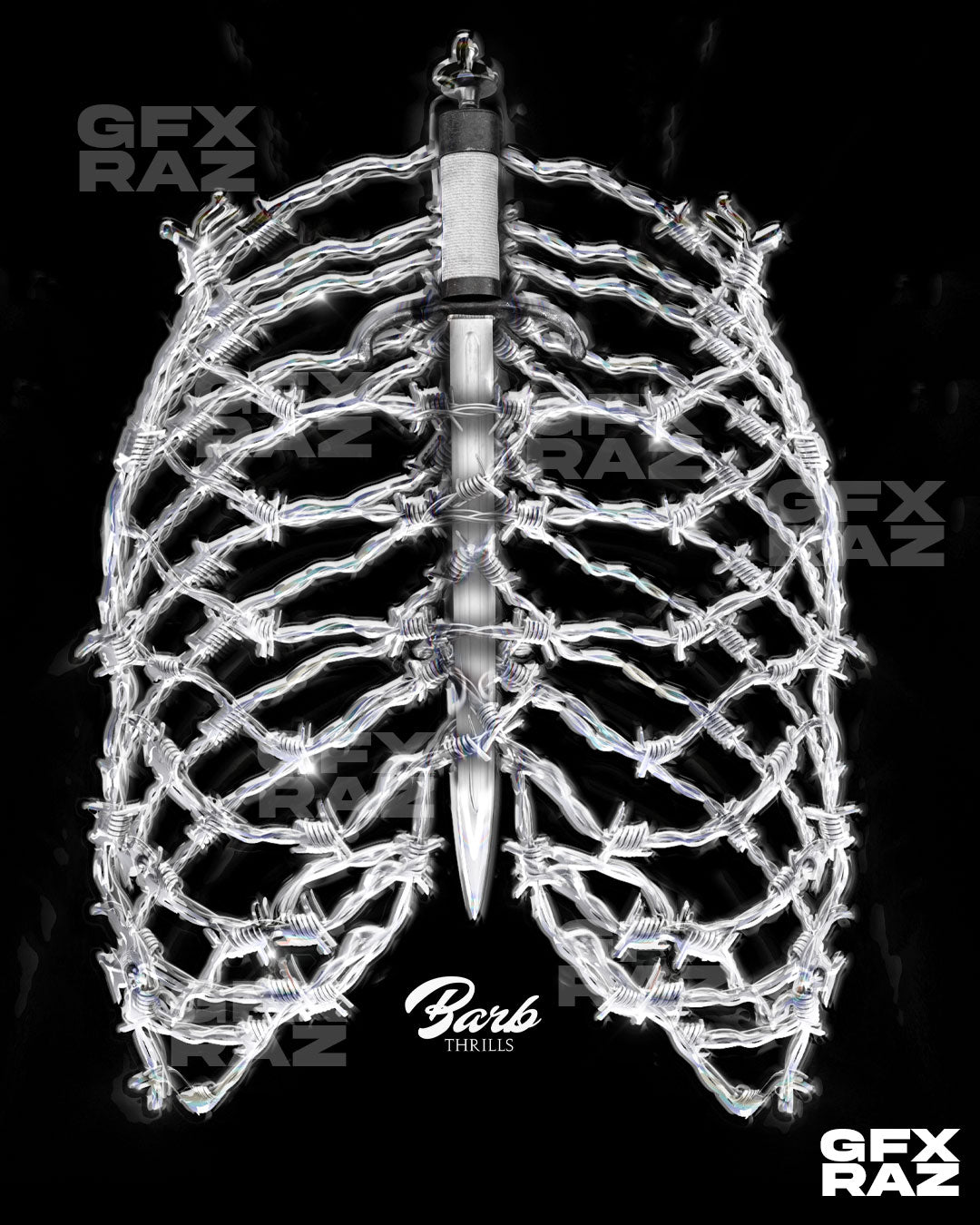BARB RIBCAGE - PREMADE