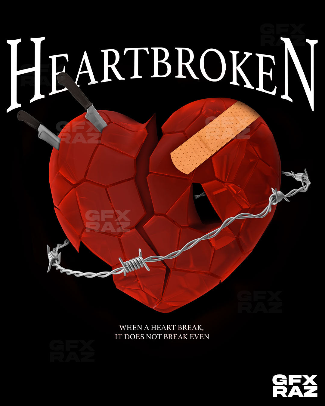 HEARTBROKEN GRAPHIC - PREMADE